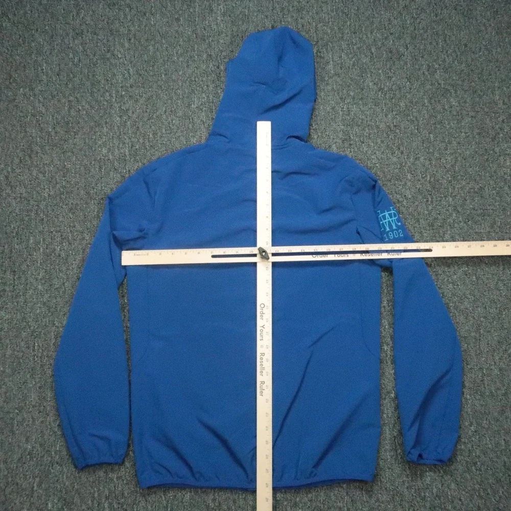 Redvanly Jacket Men Small Blue Dewitt Full Zip Pockets Hooded Weber Ranch‎ Vodka